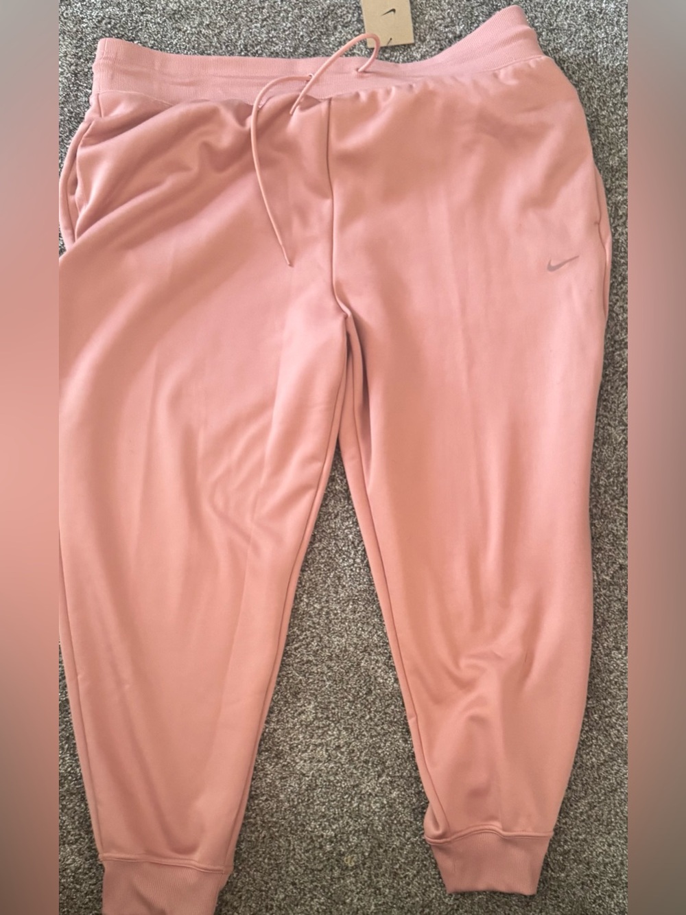 Women's Nike One Therma-FIT Joggers Rust Pink Size XXL NWT 7/8 Length
